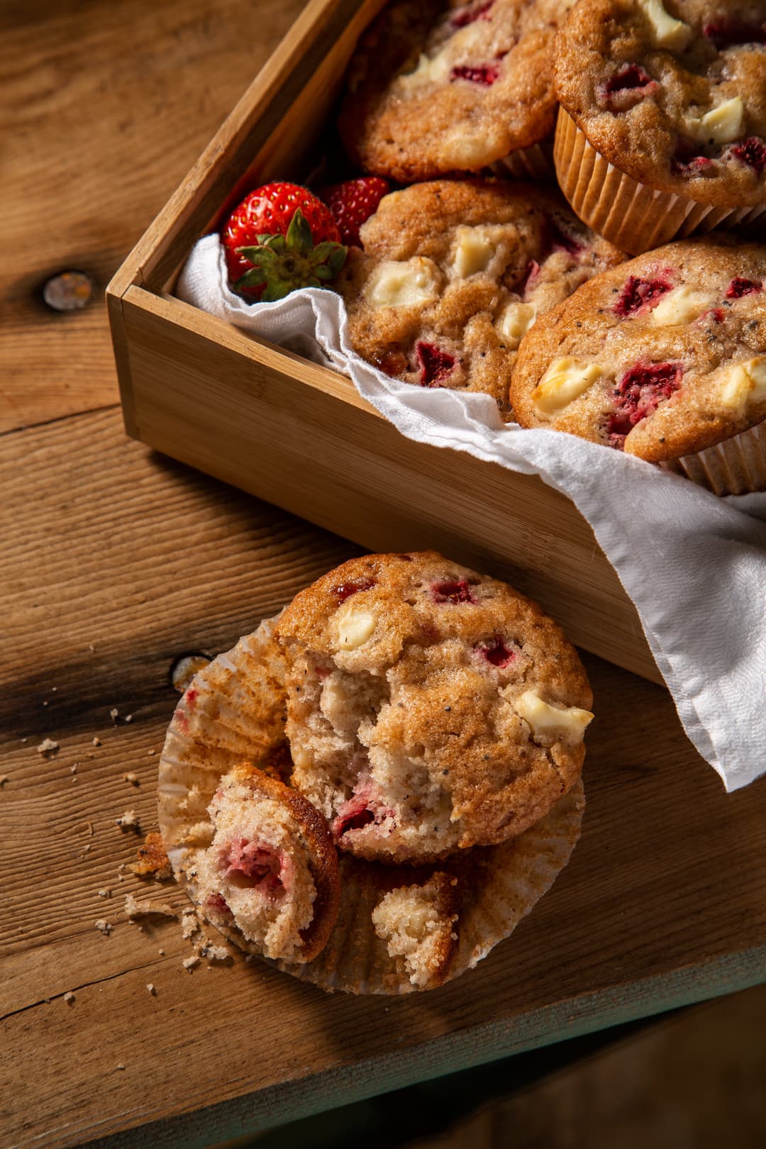 Strawberry Cream Cheese Muffins