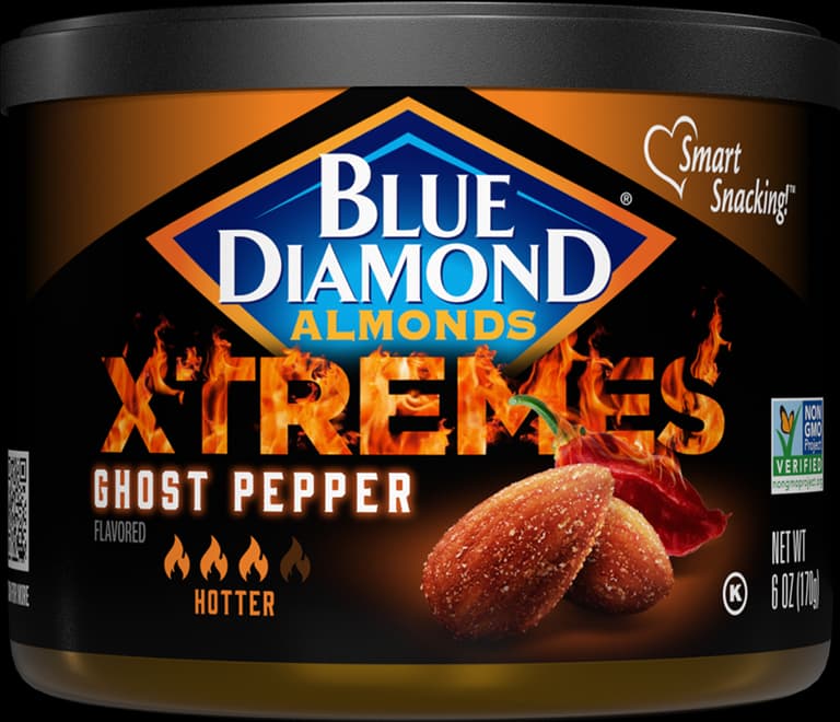 Carolina Reaper XTREMES Spicy Almonds Blue Diamond Blue Diamond