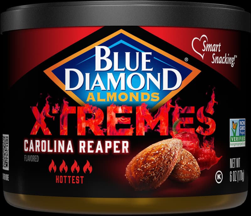 Carolina Reaper XTREMES Spicy Almonds Blue Diamond Blue Diamond