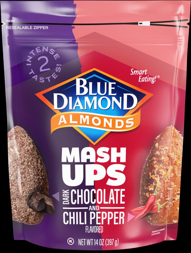Dark Chocolate & Chili Pepper Flavored Almonds