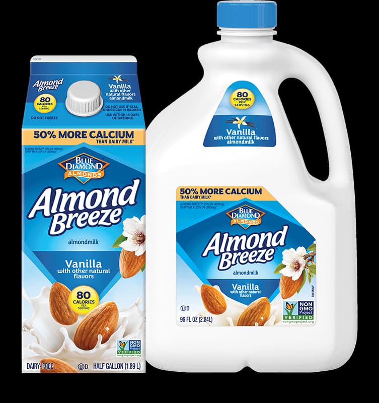 Almondmilk Original Milk Alternative Almond Breeze Blue Diamond