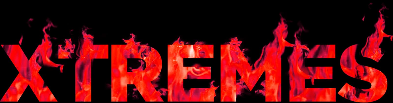 Xtremes Headline Graphic in Flames