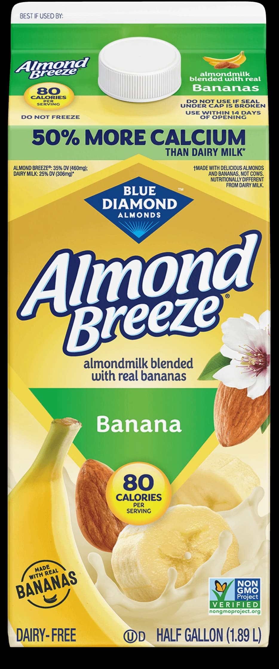 Almond Breeze Almondmilk Blended with Real Bananas | Blue Diamond