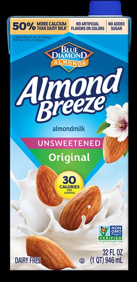 Almondbreeze unsweetend original carton