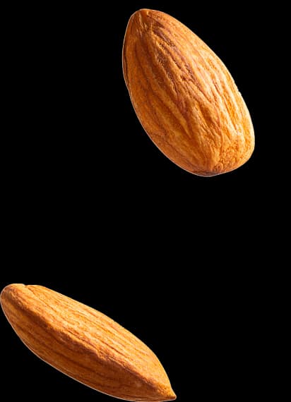 Floating almonds