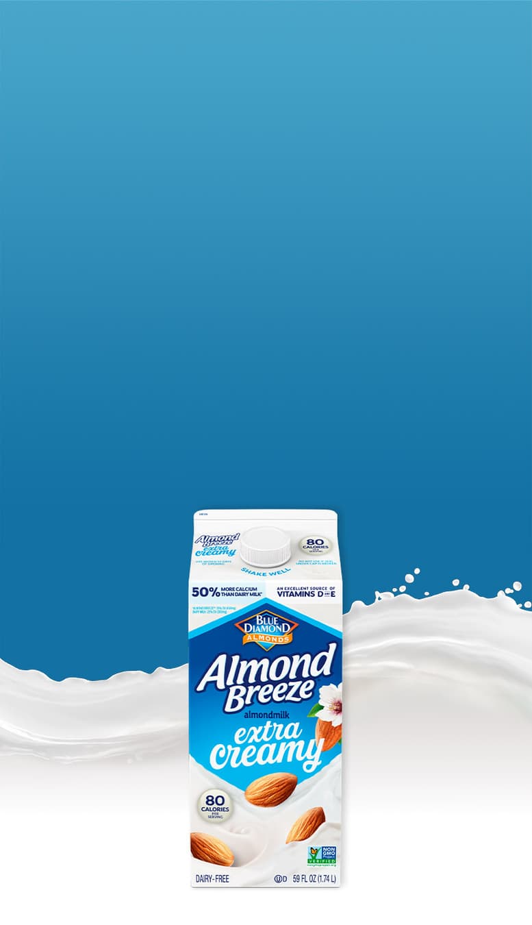 Extra Creamy Almondmilk Almond Breeze® Milk Alternative Blue Diamond