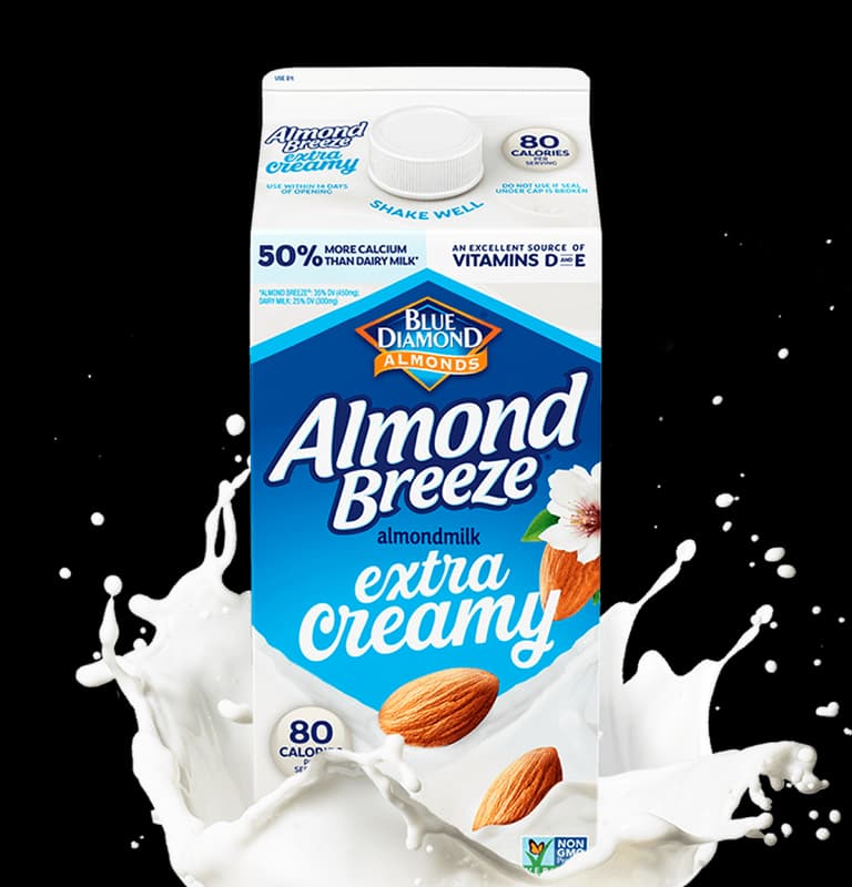 Extra Creamy Almondmilk Almond Breeze® Milk Alternative Blue Diamond