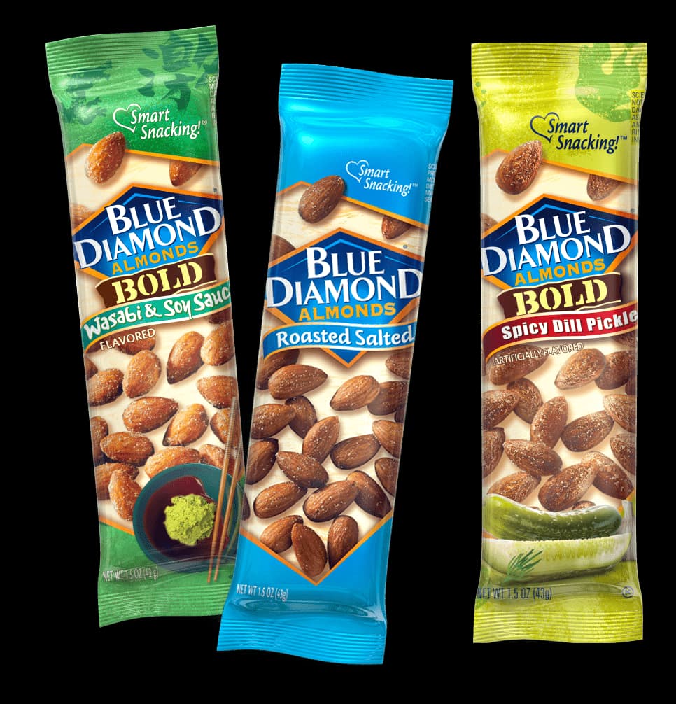 Snacking Sized 1.5oz almond packages