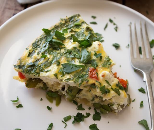 Crustless Veggie Quiche | Blue Diamond