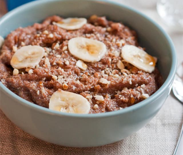 Banana Almond Teff Porridge