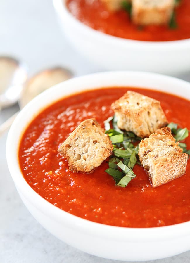 Roasted Red Pepper Tomato Soup Recipe | Blue Diamond