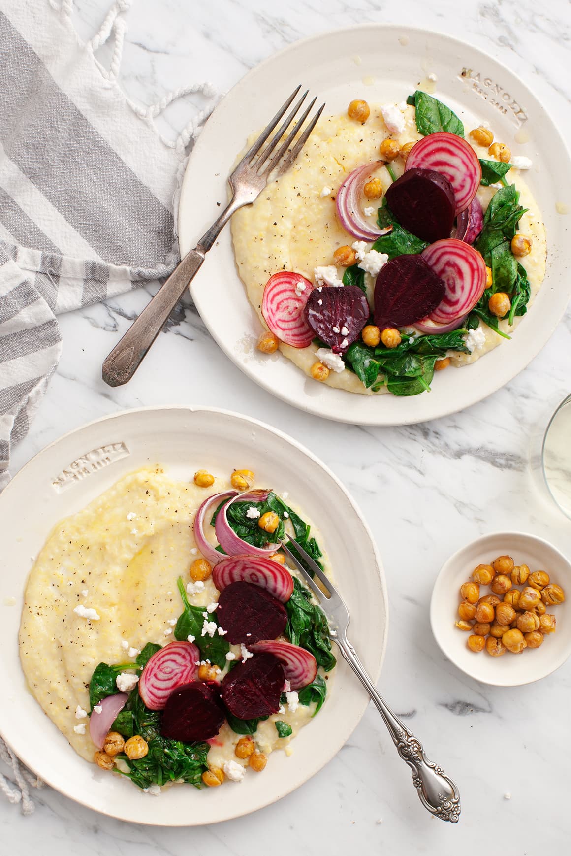 Creamy Polenta with Roasted Beets | Blue Diamond