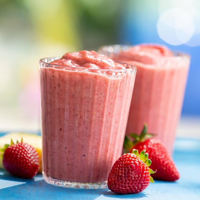 Strawberry Banana Almond Milk Smoothie Recipe Blue Diamond