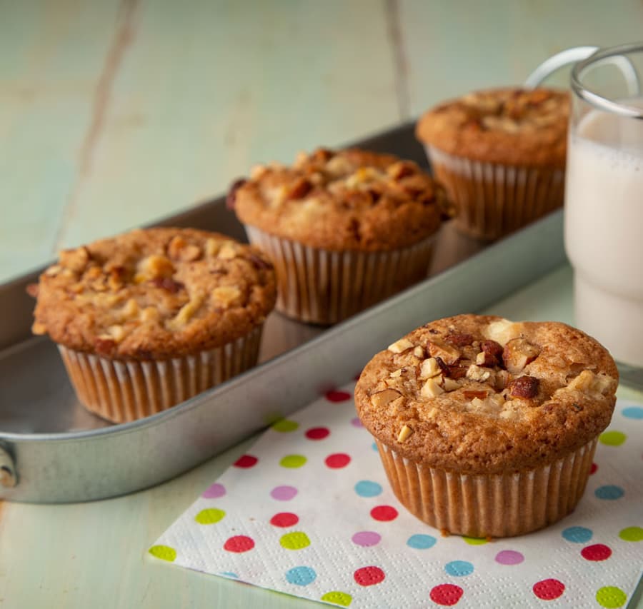 Apple Cinnamon Cream Cheese Muffins Recipe Blue Diamond