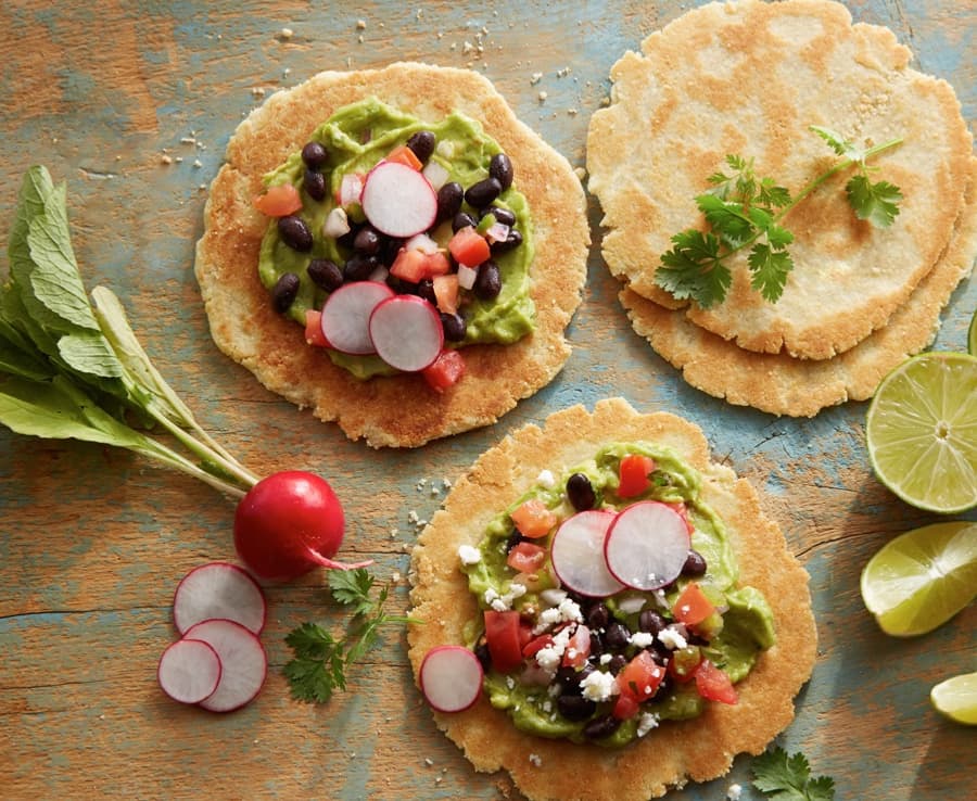 Almond Flour Arepas with Black Beans Recipe | Blue Diamond