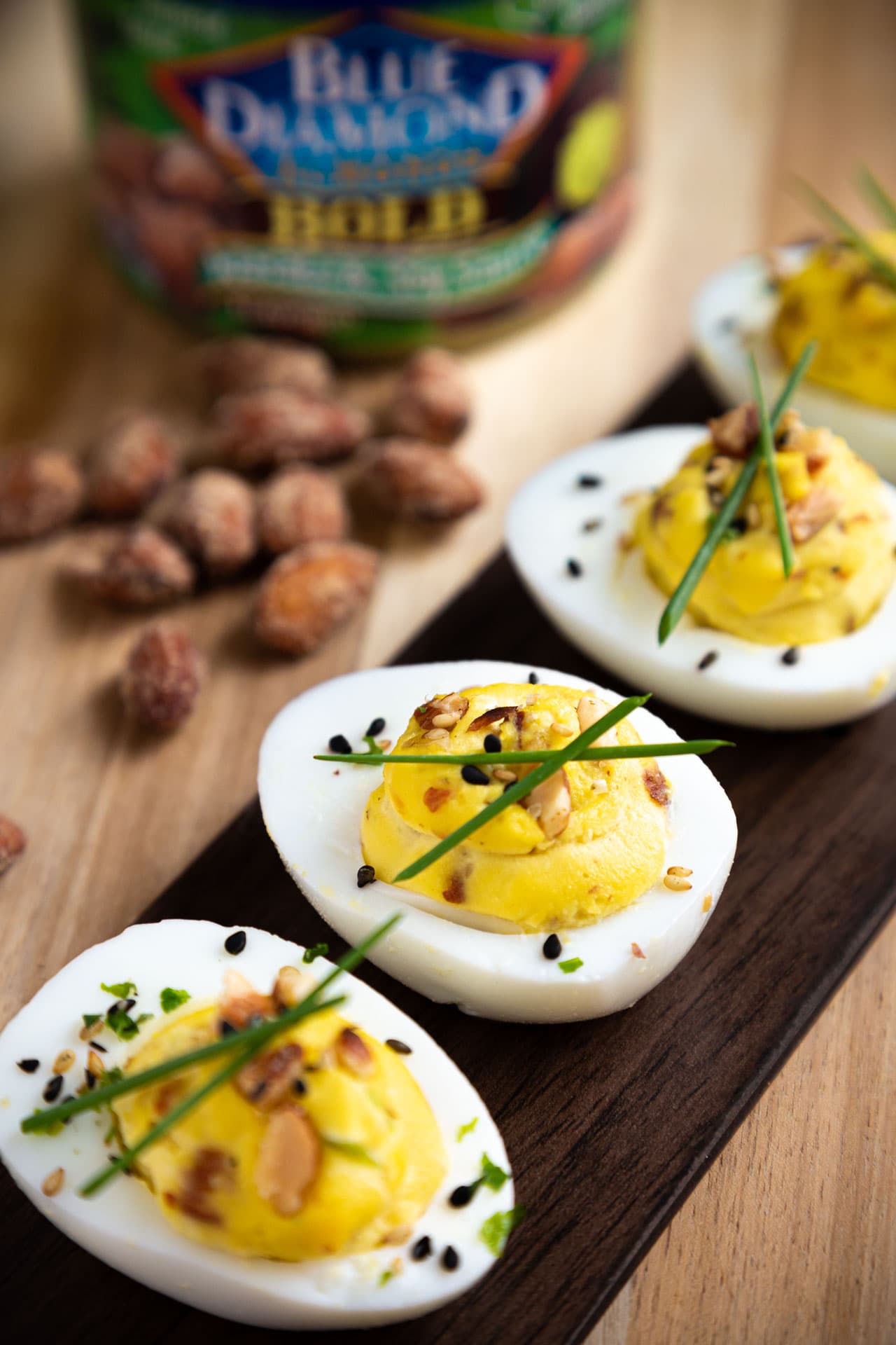 Wasabi Soy Sauce Deviled Eggs