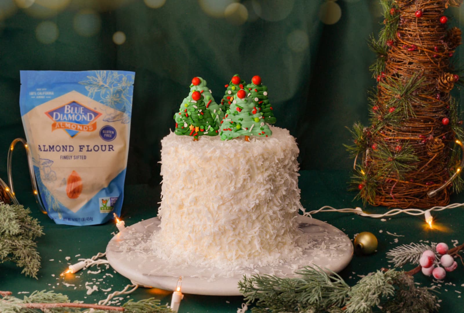 Magical Forest Christmas Cake