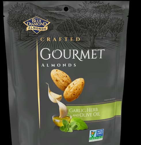 Crafted Gourment Almonds: Garlic, Herb, and Olive Oil