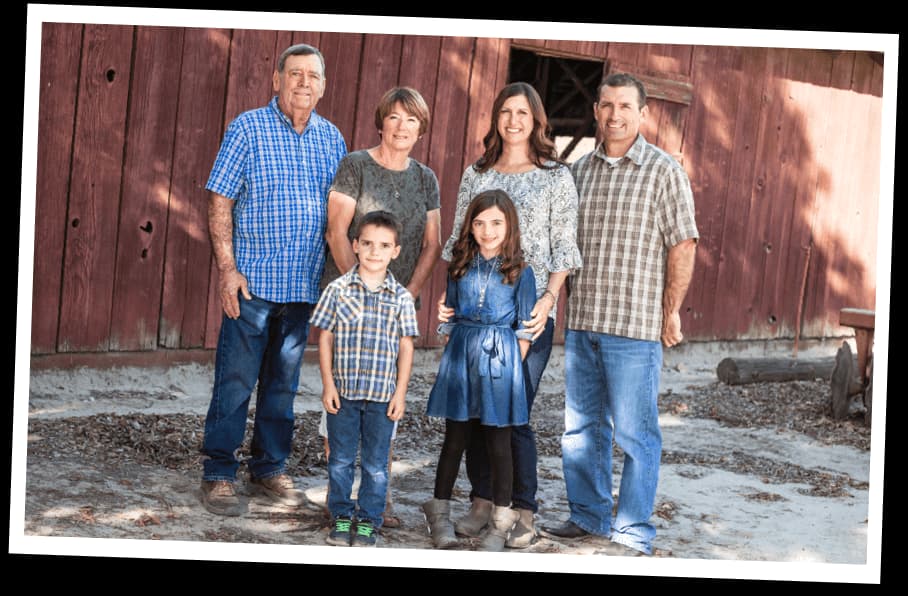 Family of Blue Diamond Growers