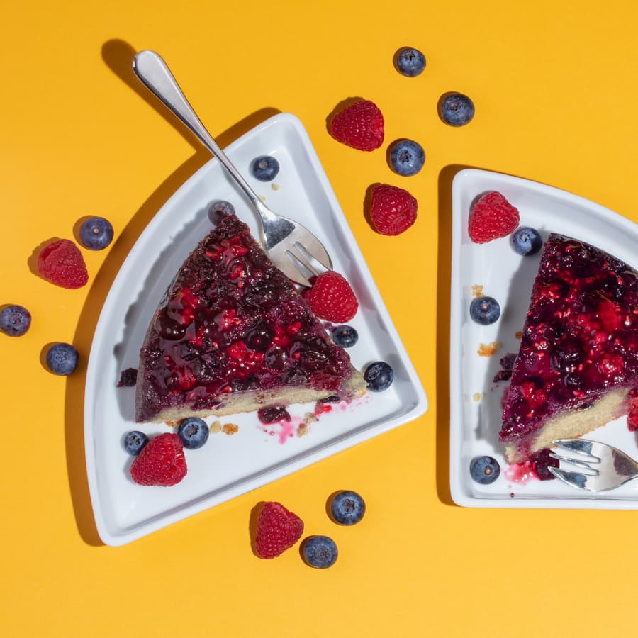 Lemon Berry Upside Down Cake Recipe Blue Diamond