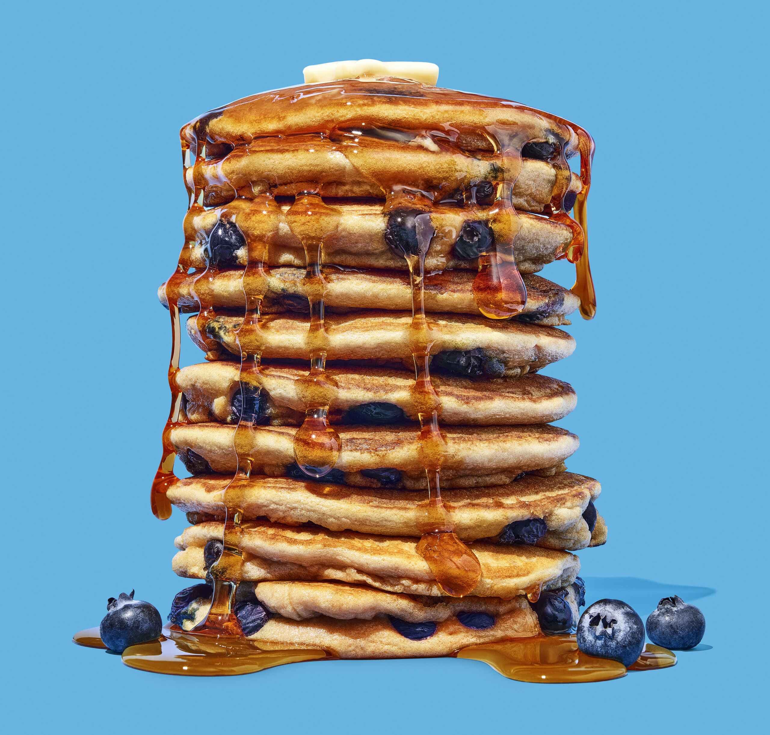 Browned-Butter Blueberry Pancakes Recipe | Blue Diamond