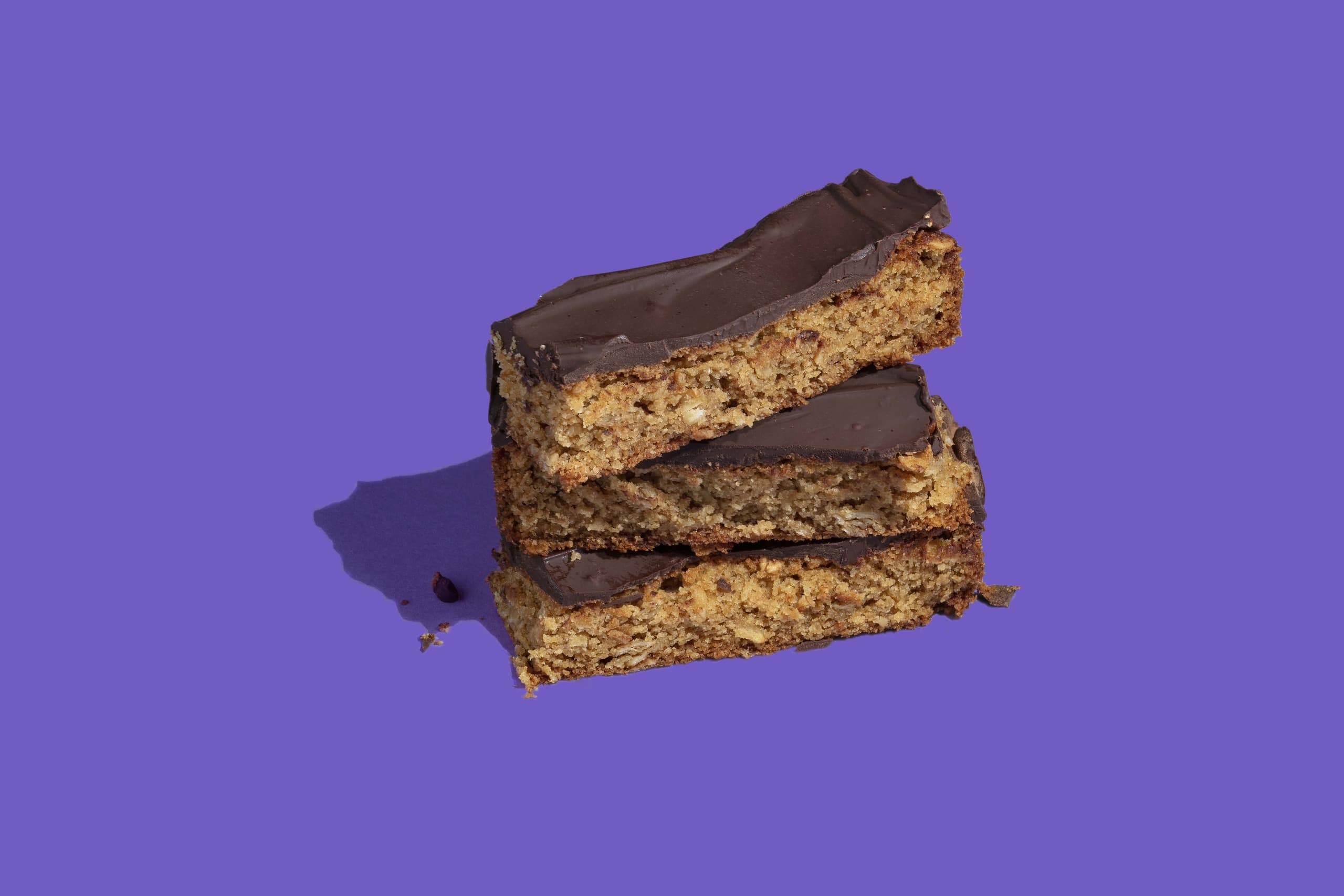 Chocolate Topped Almond Oat Slice Recipe | Blue Diamond