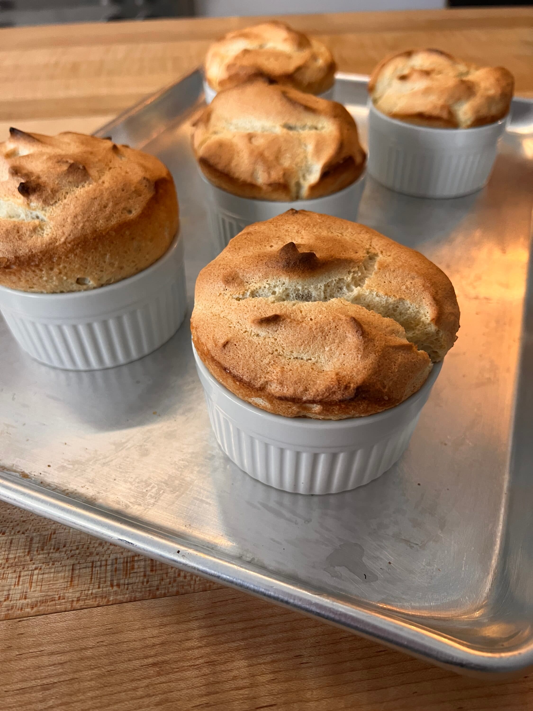 Toasted Almond Soufflé by Chef Amanda Freitag Recipe Blue Diamond