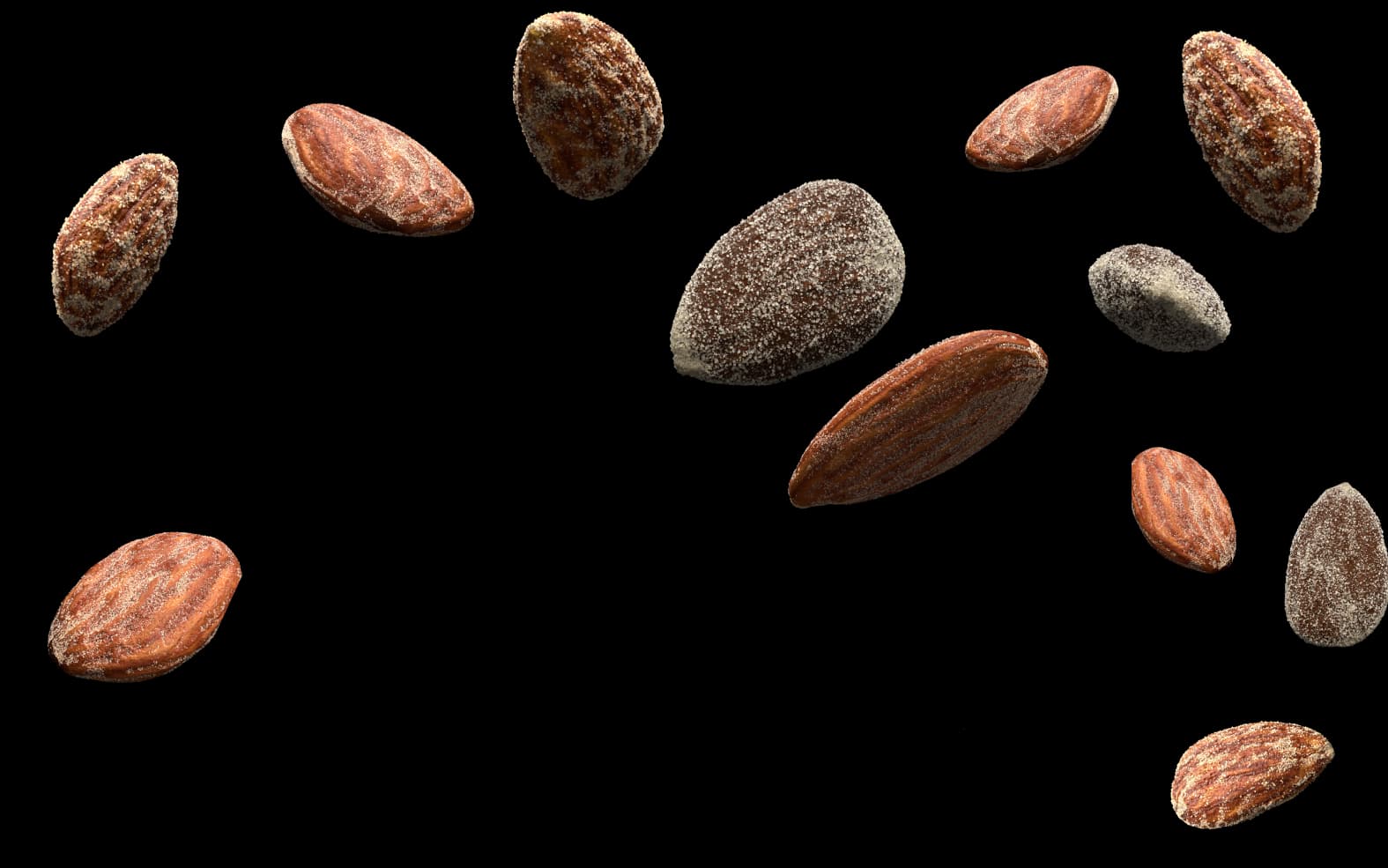 Variety snack almonds