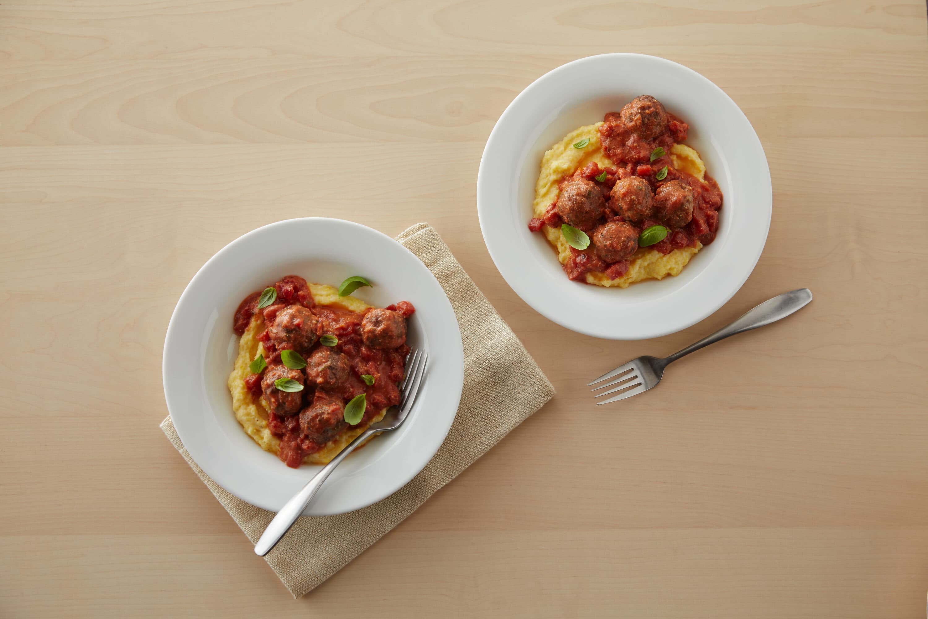 Creamy Tomato Basil Meatballs Recipe | Blue Diamond