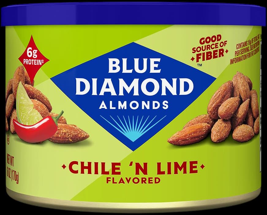 Chile 'n Lime Flavored Almonds - 6 oz can