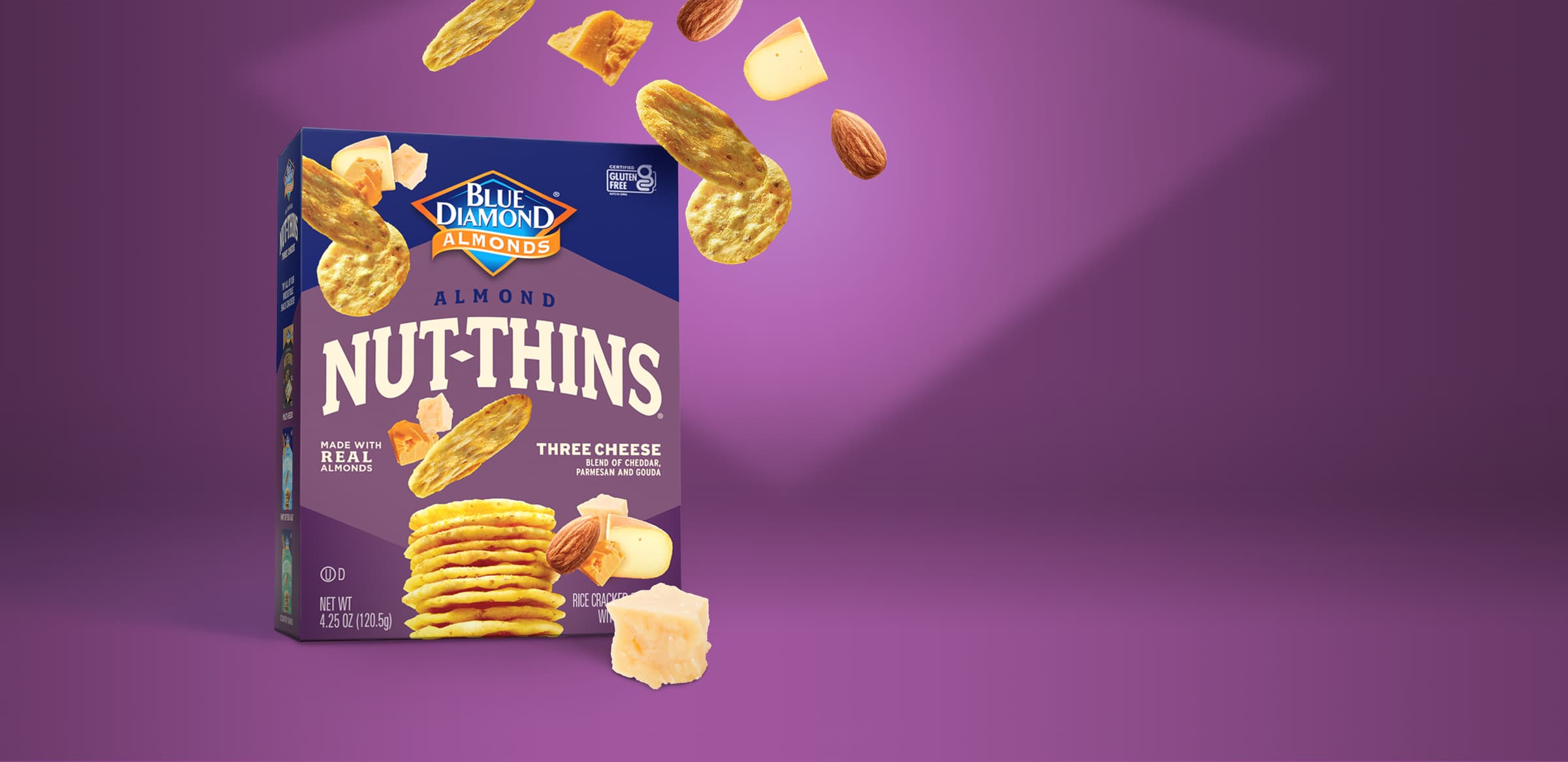 Nut-Thins® Three Cheese | Blue Diamond