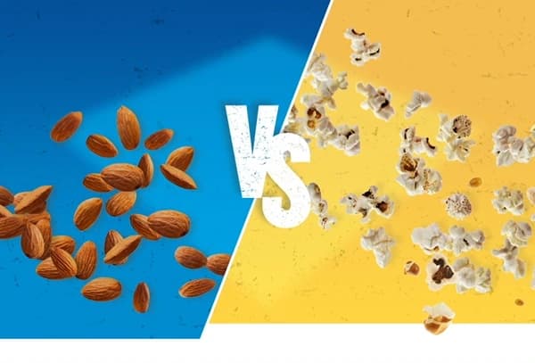 Almonds vs Popcorn