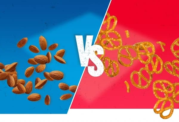 Almonds vs Pretzels