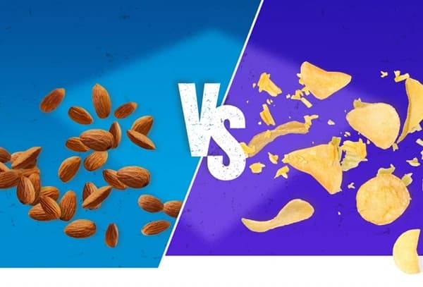 Almonds vs Chips