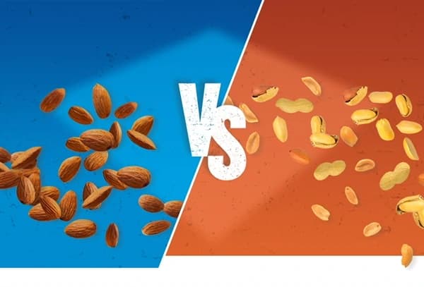 Almonds vs peanuts
