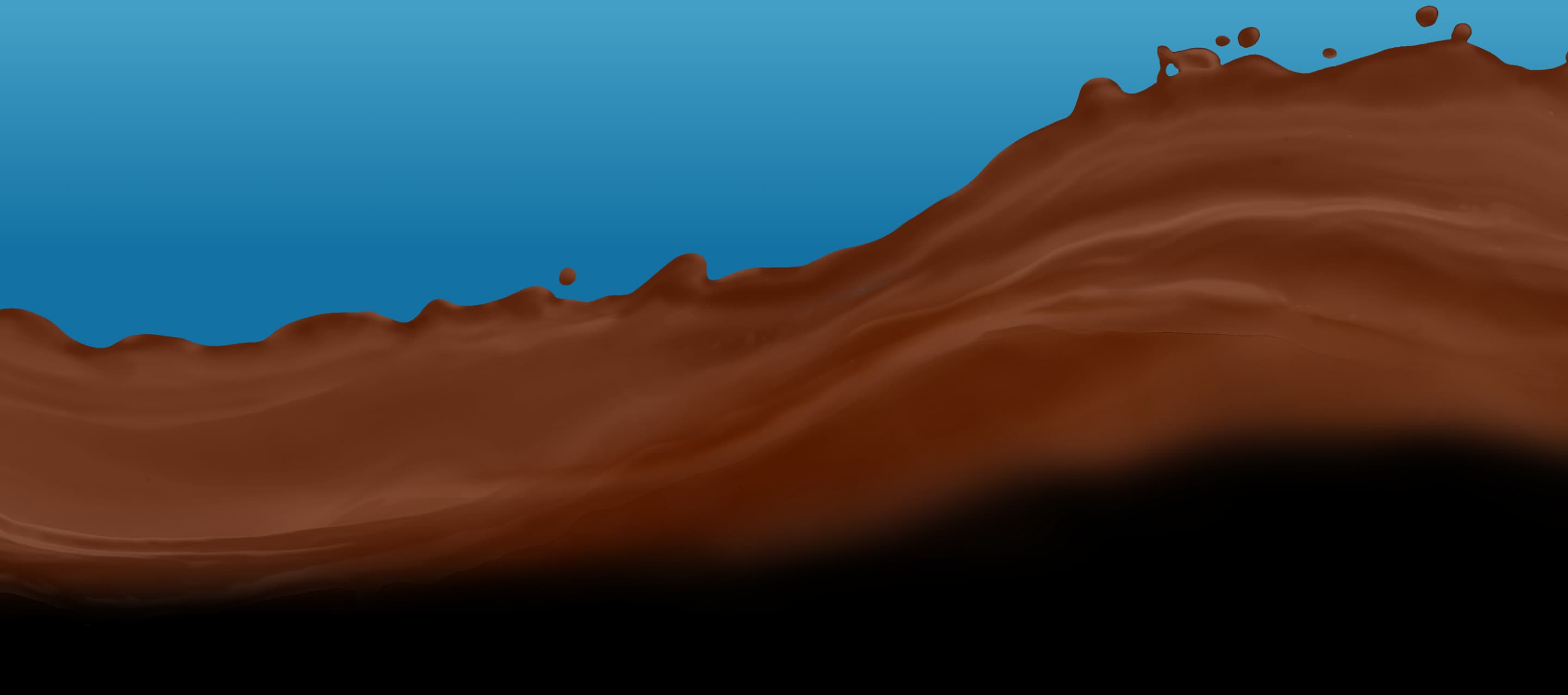 Wave of Chocolate Almondmilk splashing