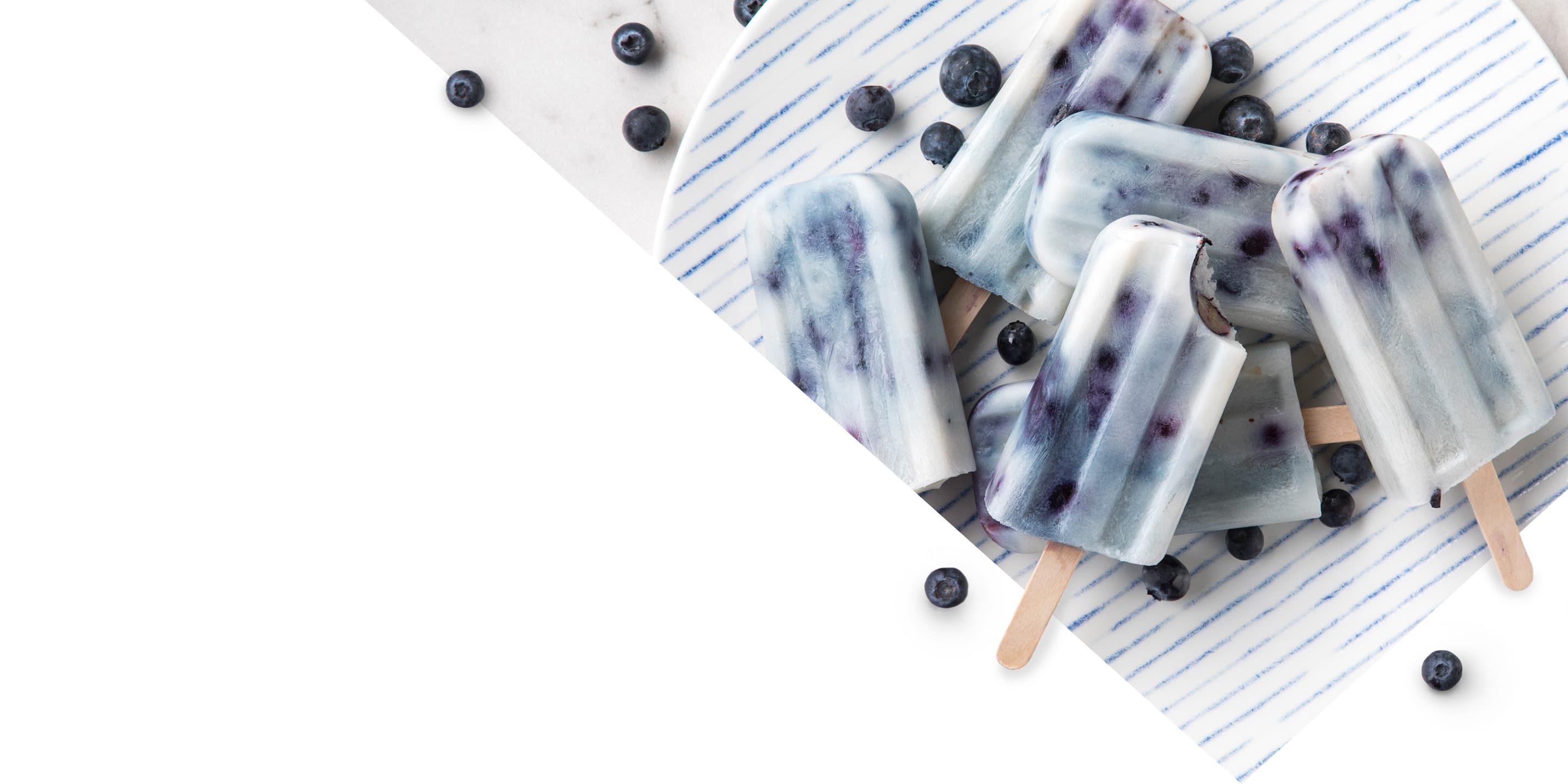 Almond Breeze Blueberry Ice Pops