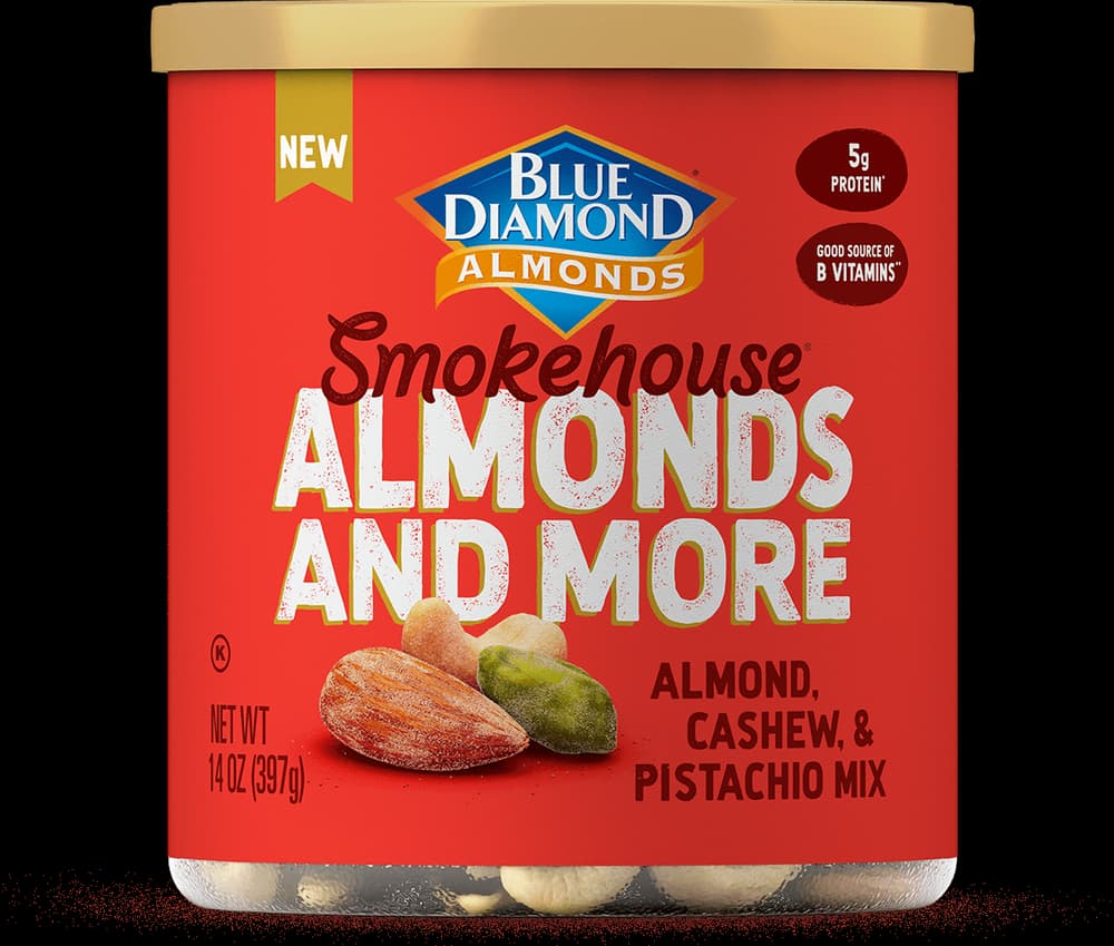 Can of Smokehouse Almond, Cashew, and Pistachio Mixed Nuts