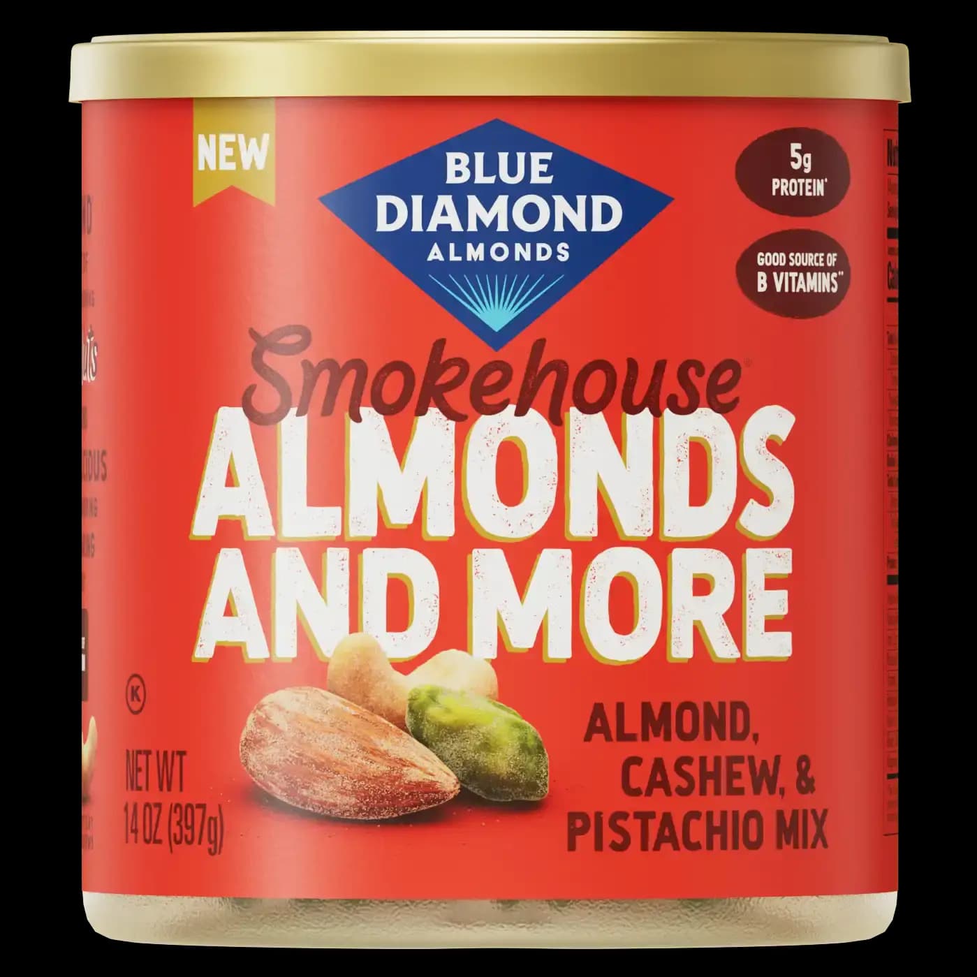 Can of Smokehouse Almond, Cashew, and Pistachio Mixed Nuts