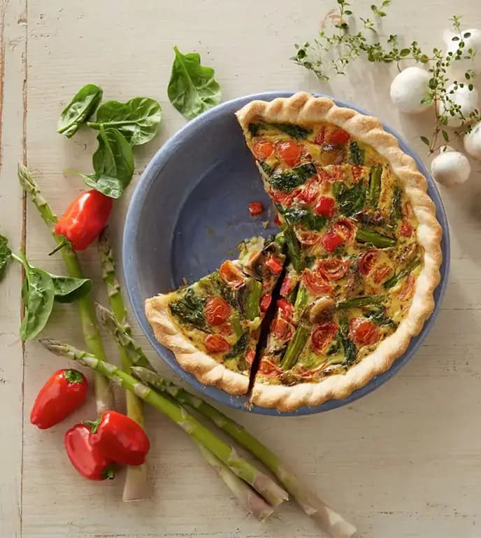 High protein power Veggie quiche