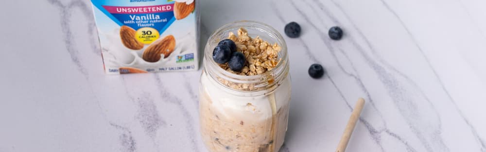 Blueberry Cobbler Overnight Oats