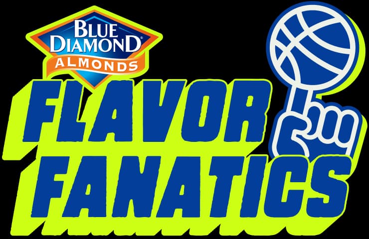 Blue Diamond Almonds Flavor Fanatics logo lockup