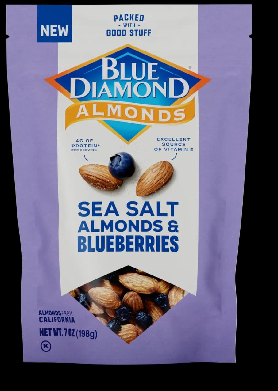 Sea Salt Almonds & Blueberries Produce Almonds