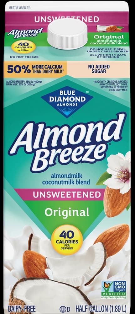 Almond Breeze Unsweetened Original Almondmilk Coconutmilk Blend