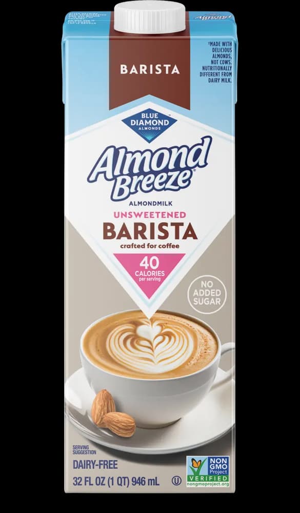 Almond Breeze Shelf Stable Unsweetened Barista Blend Almondmilk