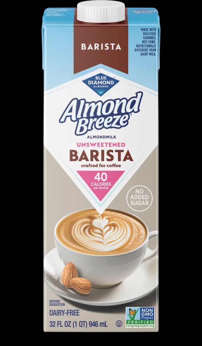 Almond Breeze Shelf Stable Unsweetened Barista Blend Almondmilk