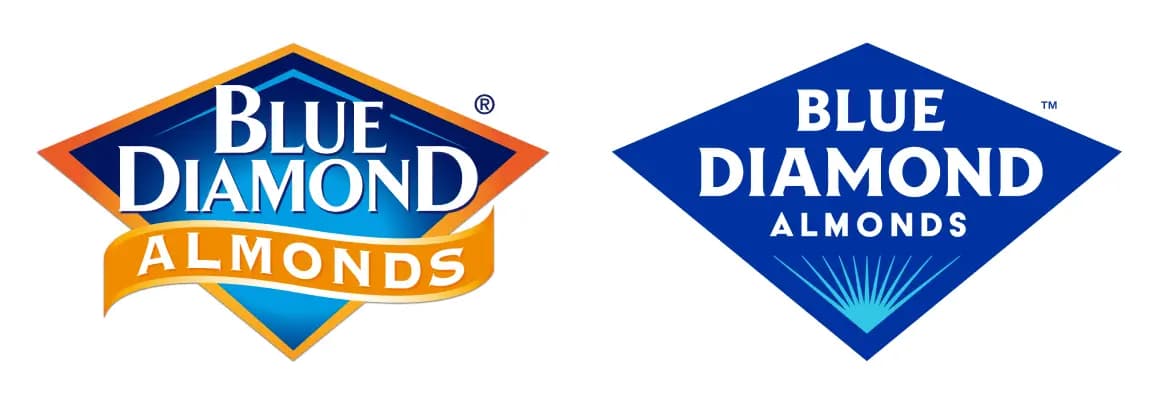 Blue Diamond refreshes their logo with a new modern look