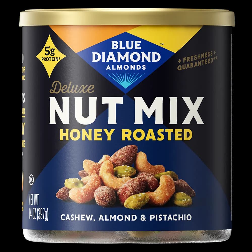 Honey Roasted Almond, Cashew, and Pistachio Deluxe Nut Mix