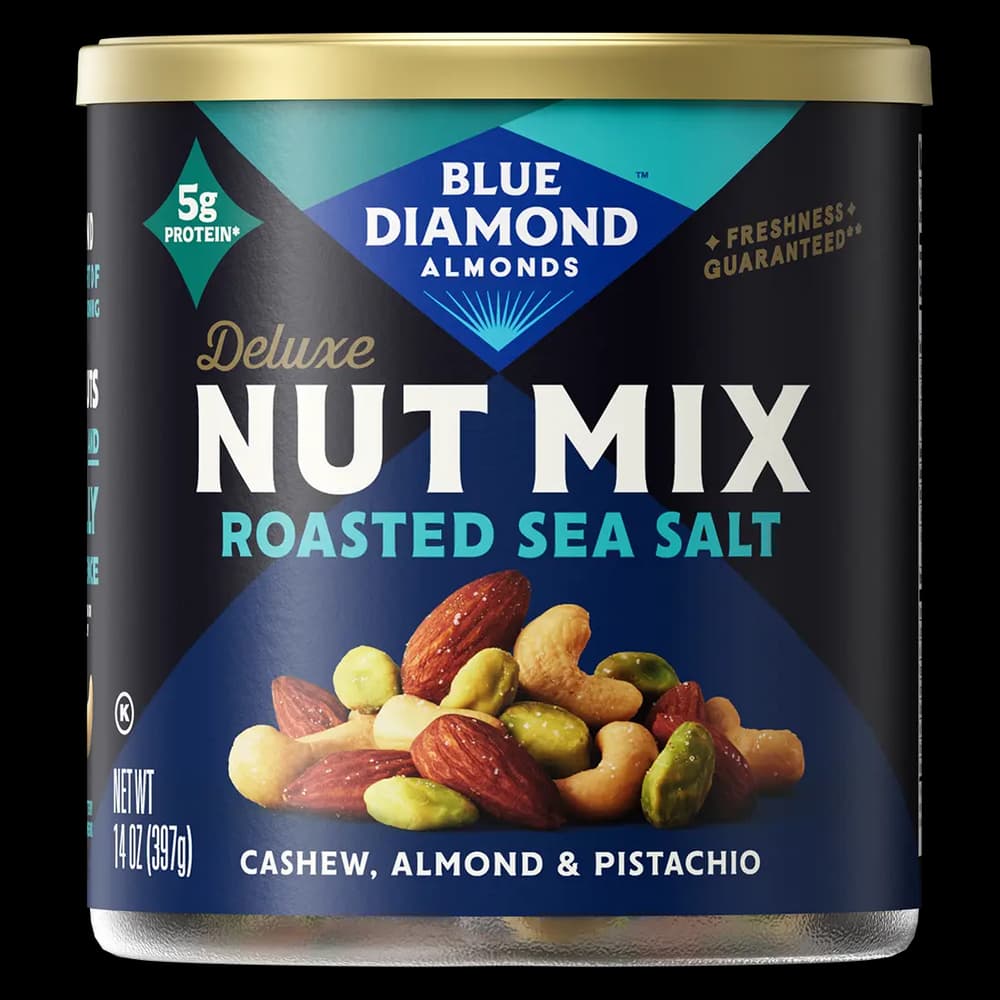 Roasted Sea Salt Almond, Cashew, and Pistachio Deluxe Nut Mix