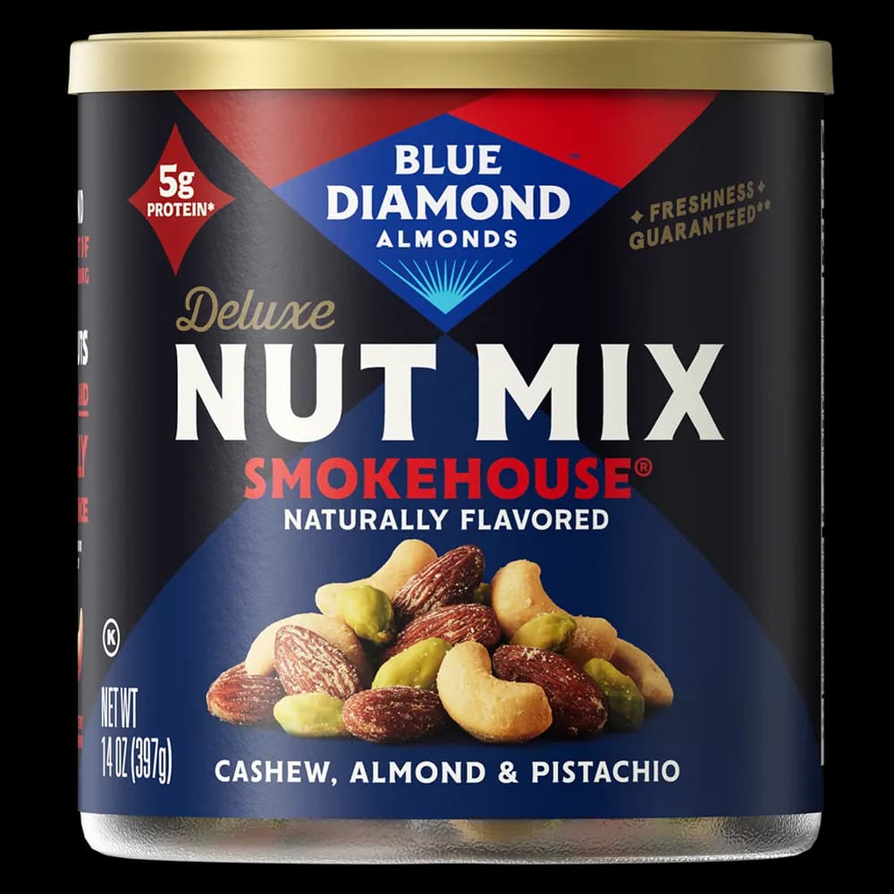 Smokehouse Almond, Cashew, and Pistachio Deluxe Nut Mix